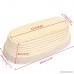 Jeteven 11 inch Banneton Bread Proofing Basket with Liner Oval Perfect Brotform Proofing Rattan Basket for Making Beautiful Bread Pack of 2 - B0784X7ZCQ